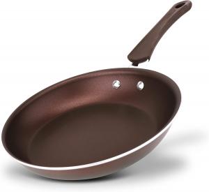 Сковорода NutriChef с антипригарным покрытием, 25 см, темно-коричневый