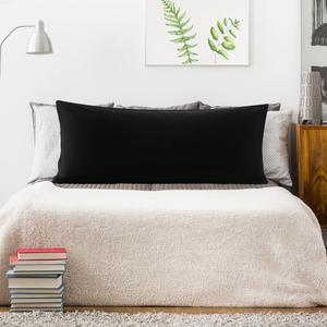 Наволочка PiccoCasa 20 x 72 дюйма, черный