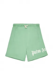 Шорты с логотипом Palm Angels Kids, зеленый