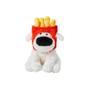 Плюшевая игрушка в виде мультяшной собаки вест хайленд уайт терьер с картошкой фри, высота 24 см X3COMMUNE
