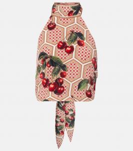 Шелковый топ с принтом Notes From The Road Camilla, Notes From The Road