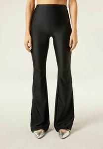 Брюки Calzedonia ULTRA SHINY FLARED , Black