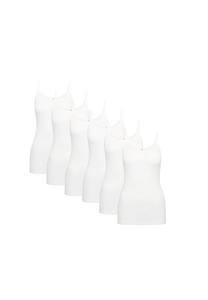 Топ-спагетти, 6 упаковок Katia Basics 01 Triumph, белый