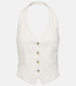 Арабелла топ-бюстье из льняной смеси Veronica Beard, Off-White