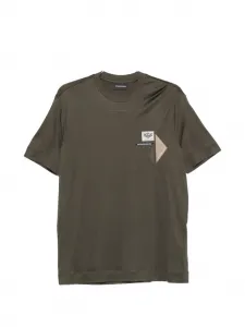Футболка с нашивкой Emporio Armani, зеленый