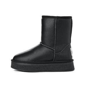 Короткие женские зимние сапоги до середины голени ZGR, Black