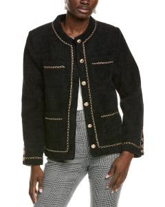 Куртка с отделкой из бесконечной цепочки «Роза» Endless Rose, черный