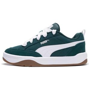 Кроссовки Puma Park Lifestyle Skateboarding Shoes Unisex Low-top Dark Green/Puma White, темно-зеленый