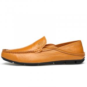 LAORENTOU Мужские повседневные туфли с низким верхом, желто-коричневые/черно-синие