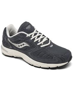 Мужские и женские замшевые повседневные кроссовки Grid Jazz 9 от Finish Line Saucony, Graphite, Cream