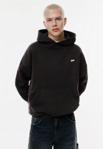 Худи PULL&BEAR STWD EMBROIDERED LOGO, Black