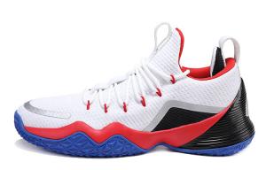 Баскетбольные кроссовки мужские низкие белые/красные Peak