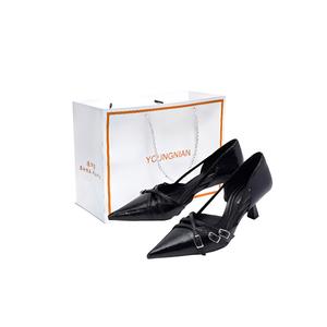 Yang Nianhua Стройные каблуки на шпильке женские черные лакированная кожа черный[подарочный набор], цвет Patent Leather Black[Gift Box Set]