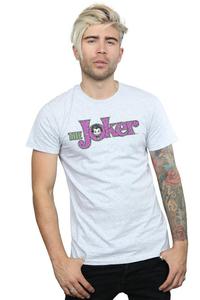 Футболка с логотипом The Joker Crackle DC Comics, серый