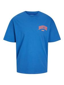 Футболка Jack & Jones Hoodie Bradley Varsity Back Tee, синий