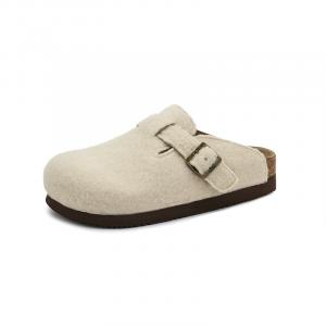 UBZ Женские тапочки с закрытым носком из ЭВА в винтажном белом цвете, цвет Vintage White