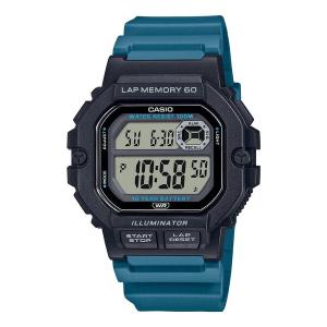 Часы CASIO Fashion Stylish Quartz Watch Numeric Resin Strap Blue Black Unisex Mens, черный