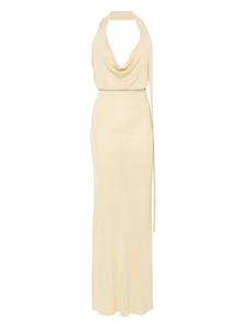 Платье макси из тонкого трикотажа Aya Muse, желтый