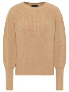 Женский вязаный свитер бежевого цвета faina