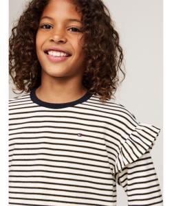(K) Полосатая футболка с длинным рукавом TOMMY HILFIGER GIRLS