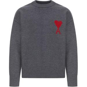 Ами Парис Ami De Coeur водолазка шерстяной свитер AMIPARIS, серый