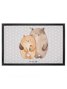 Коврик для ног Mr. & Mrs. Panda, серый пастельный