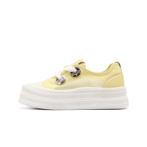 C°BANNER Баланс лоу-топ скейтборд обувь женские желтые, цвет Yellow