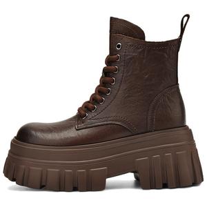 Короткие ботинки Martin 7,6 см женские BOERDIQI, Black Fleece-Lined