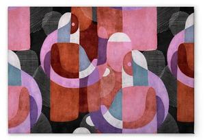 Картина на холсте A.S. Création Meeting Place 2 цвет schwarzweissrosaviolettgrau