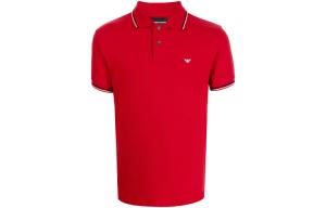 Футболка поло с вышитым логотипом EMPORIO ARMANI