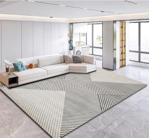 Katifia Ковер Katifeiya Nordic Style 300х400 см для гостиной и спальни, простой современный европейский/американский стиль, синий, утолщенный, плотный ZC08