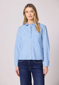 Блузка с застежкой на пуговицы gestreifte Street One, Blau