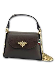 Кожаная сумка через плечо Florence, темно-коричневая, примерно 19 см Florence