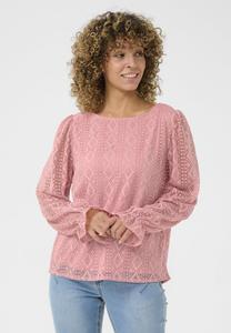 Блуза CRVALERIE LACE Cream, розовый