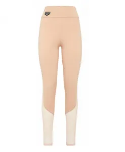 Леггинсы Punto Di Roma с завышенной талией Philipp Plein, бежевый