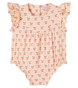 Комбинезон из хлопка с принтом "Коко" Konges Sløjd, Cherry Pink Motif