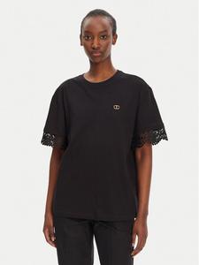 Футболка свободного кроя 251TT2410 Twinset, черный