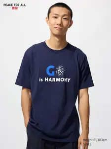 Графическая футболка Peace for All (Ichiriki) Uniqlo, 69 navy