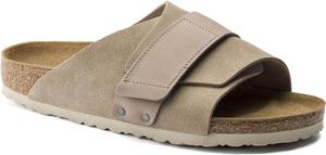 Женские замшевые сандалии Birkenstock Kyoto, 9-9.5 Narrow Gray Taupe
