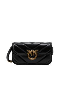 Сумка через плечо PINKO Love Box Baguette, черный