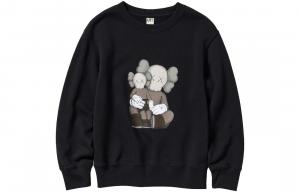 Детская толстовка с рисунком KAWS UT Uniqlo, черный