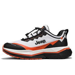 Jeep Низкие повседневные мужские туфли черно-оранжевые, цвет Black Orange