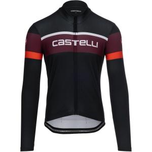 Футболка Castelli Passista Limited Edition Full Zip Castelli, Black/Bordeaux/Fiery Red/Chalk