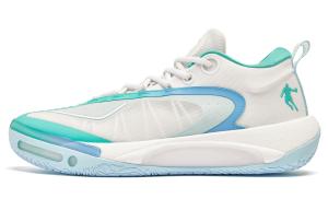 QIAODAN Винд Блейд 4PRO Лоу-топ баскетбольные кроссовки мужские бело-голубые Джордан Уайт/Си Сэлт Блю, цвет Jordan White/Sea Salt Blue
