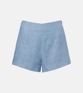 Теа льняные шорты Posse, Steel Blue