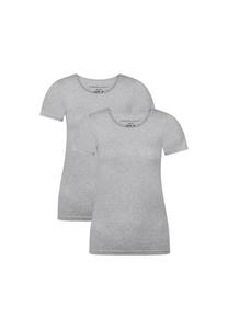 Женская футболка KATE, 2 шт. - майка, круглый вырез, одинарный трикотаж Bamboo Basics, серый