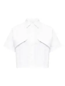 Рубашка с короткими рукавами Mm6 Maison Margiela, белый