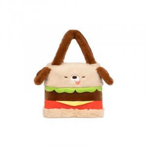 Сумка через плечо в виде гамбургера с собакой, забавная милая плюшевая кукла с щенками высотой 30см/35см Handsome