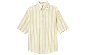 Рубашка унисекс кремовая Uniqlo, кремовый