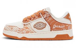 Dickies Легкие низкие кроссовки для скейтбординга, мужские, белые, оранжевые